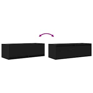 TV skříňka Černý dub 80x31x25,5 cm Dřevěná konstrukce - obrázek 9