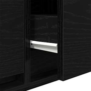 TV skříňky 2 ks Dub černý 80x31x25,5 cm Dřevěné konstrukce - obrázek 13