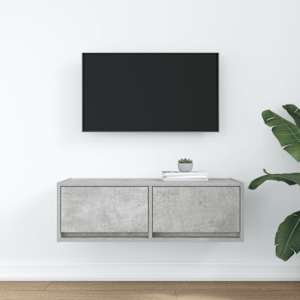 TV skříňka betonově šedá 80x31x25,5 cm kompozitní dřevo - obrázek 3