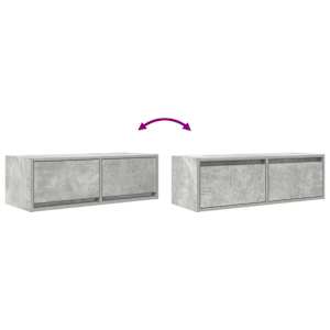 TV skříňka betonově šedá 80x31x25,5 cm kompozitní dřevo - obrázek 9