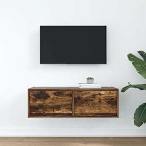 TV skříňka kouřový 80x31x25,5 cm kompozitní dřevo - obrázek 3