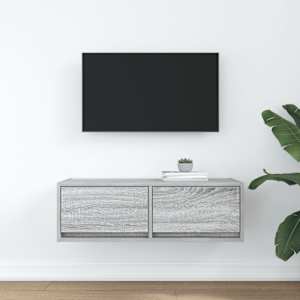 TV skříňka šedá sonoma 80x31x25,5 cm kompozitní dřevo - obrázek 3