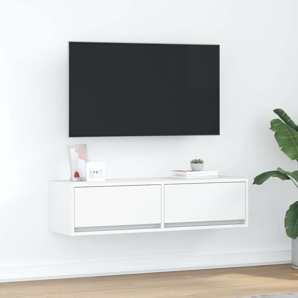 TV-Schrank Weiß 100x31x25,5 cm Holzwerkstoff