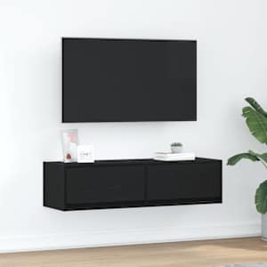 Televizní skříň Černý dub 100 x 31 x 25.5 cm Kompozitní dřevo - obrázek 1