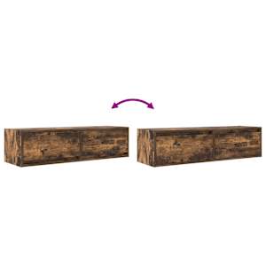 Televizní skříň Kouřový dub 100 x 31 x 25.5 cm Kompozitní dřevo - obrázek 12
