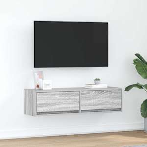 TV omarica Siva sonoma 100 x 31 x 25,5 cm Konstruiran les