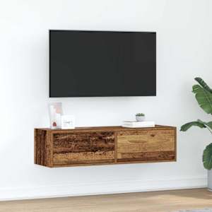 Televizní skříň Staré dřevo 100 x 31 x 25.5 cm Kompozitní dřevo - obrázek 1