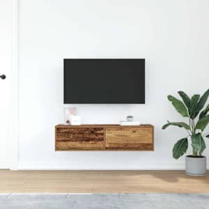 Televizní skříň Staré dřevo 100 x 31 x 25.5 cm Kompozitní dřevo - obrázek 4