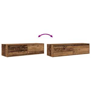 Televizní skříň Staré dřevo 100 x 31 x 25.5 cm Kompozitní dřevo - obrázek 12