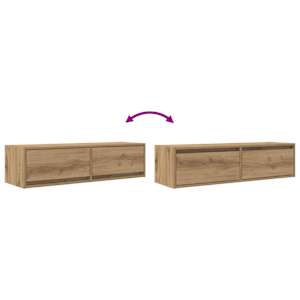 Televizní skříň dub artisan 100 x 31 x 25,5 cm Kompozitní dřevo - obrázek 12