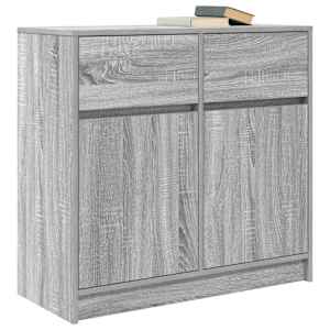 Příborník se zásuvkou Grey Sonoma 80x34x76cm Dřevěná konstrukce - obrázek 4