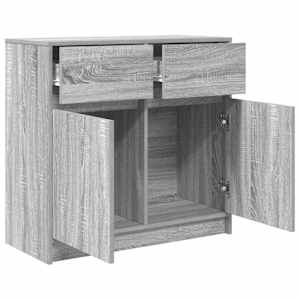 Příborník se zásuvkou Grey Sonoma 80x34x76cm Dřevěná konstrukce - obrázek 5