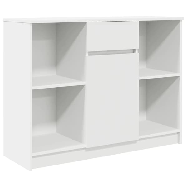 vidaXL puhvetkapp sahtliga, valge, 101x35x76 cm, tehispuit