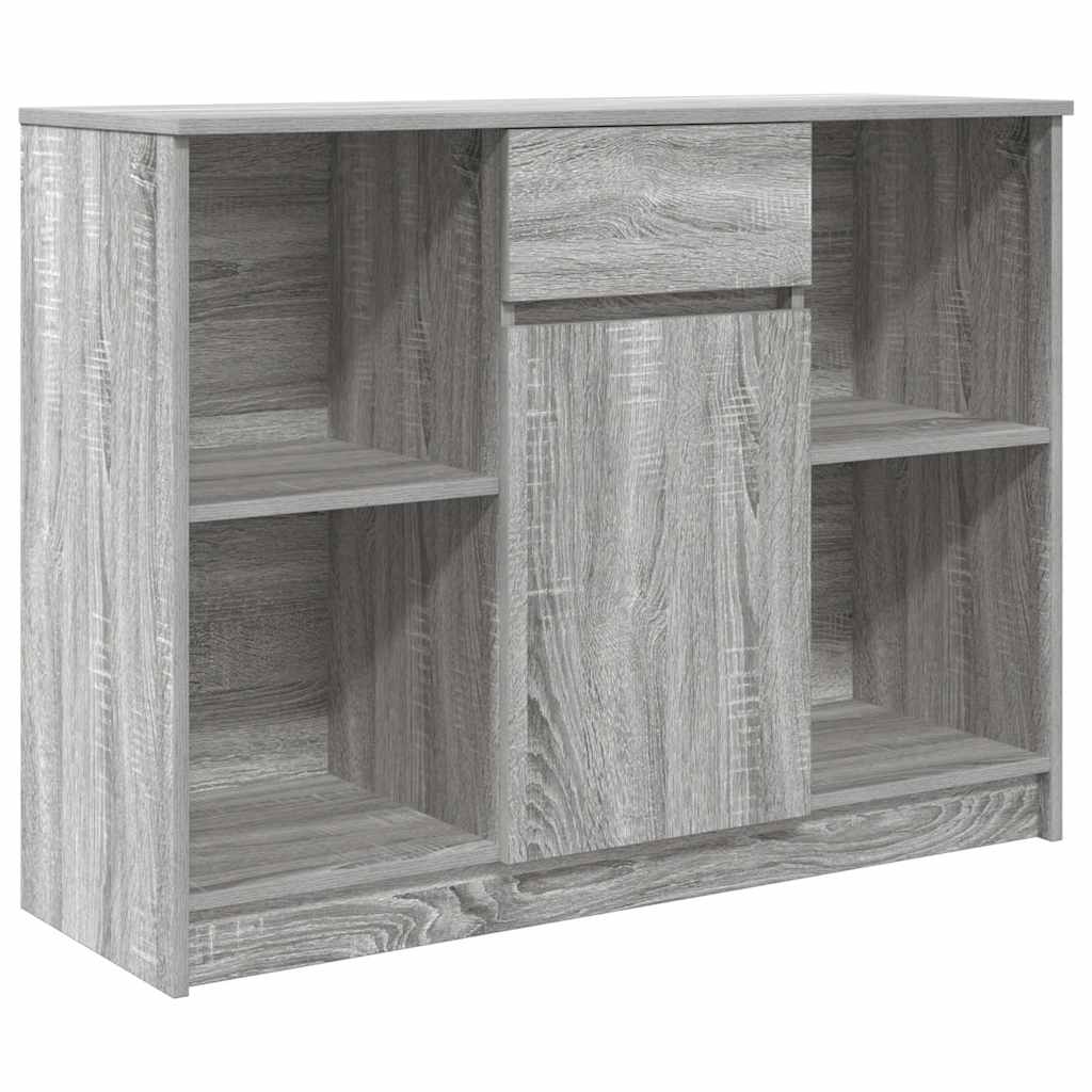 E-shop vidaXL Komoda so zásuvkou, sivá sonoma 101x35x76 cm, kompozitné drevo