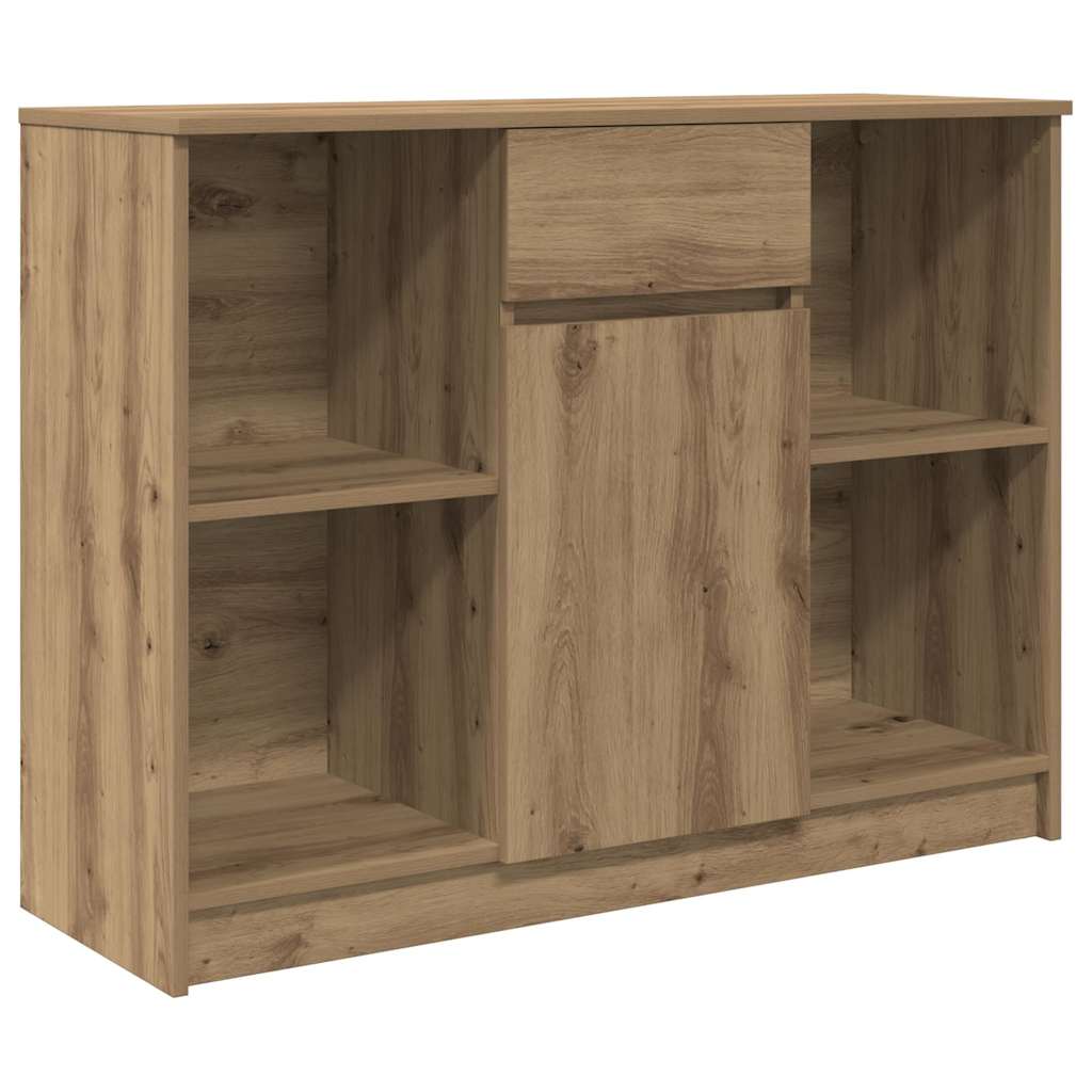 E-shop vidaXL Komoda so zásuvkou, dub artisan 101x35x76 cm, kompozitné drevo