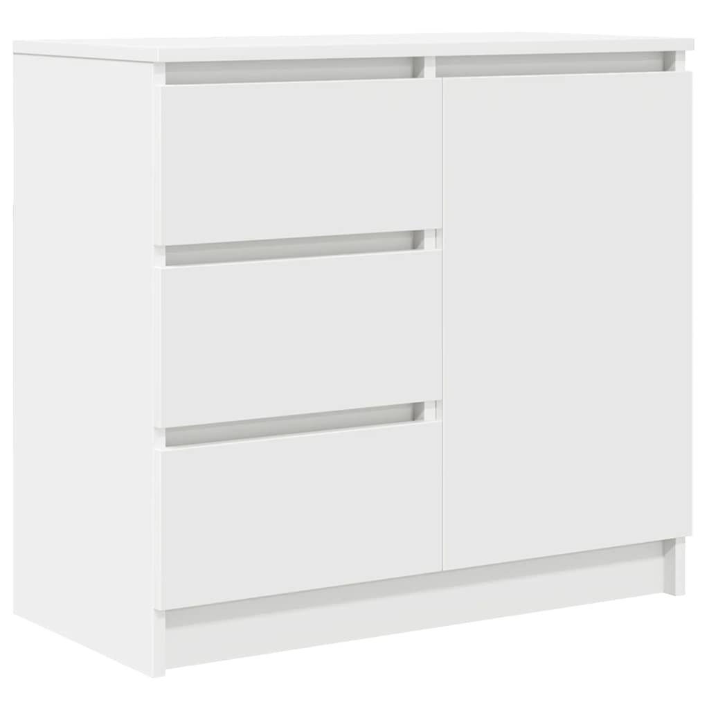 Thumbnail - vidaXL Sideboard mit Schublade Weiß 71x35x65 cm Holzwerkstoff