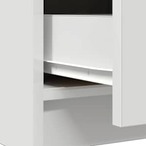 Příborník se zásuvkou bílý 71x35x65 cm kompozitní dřevo - obrázek 12