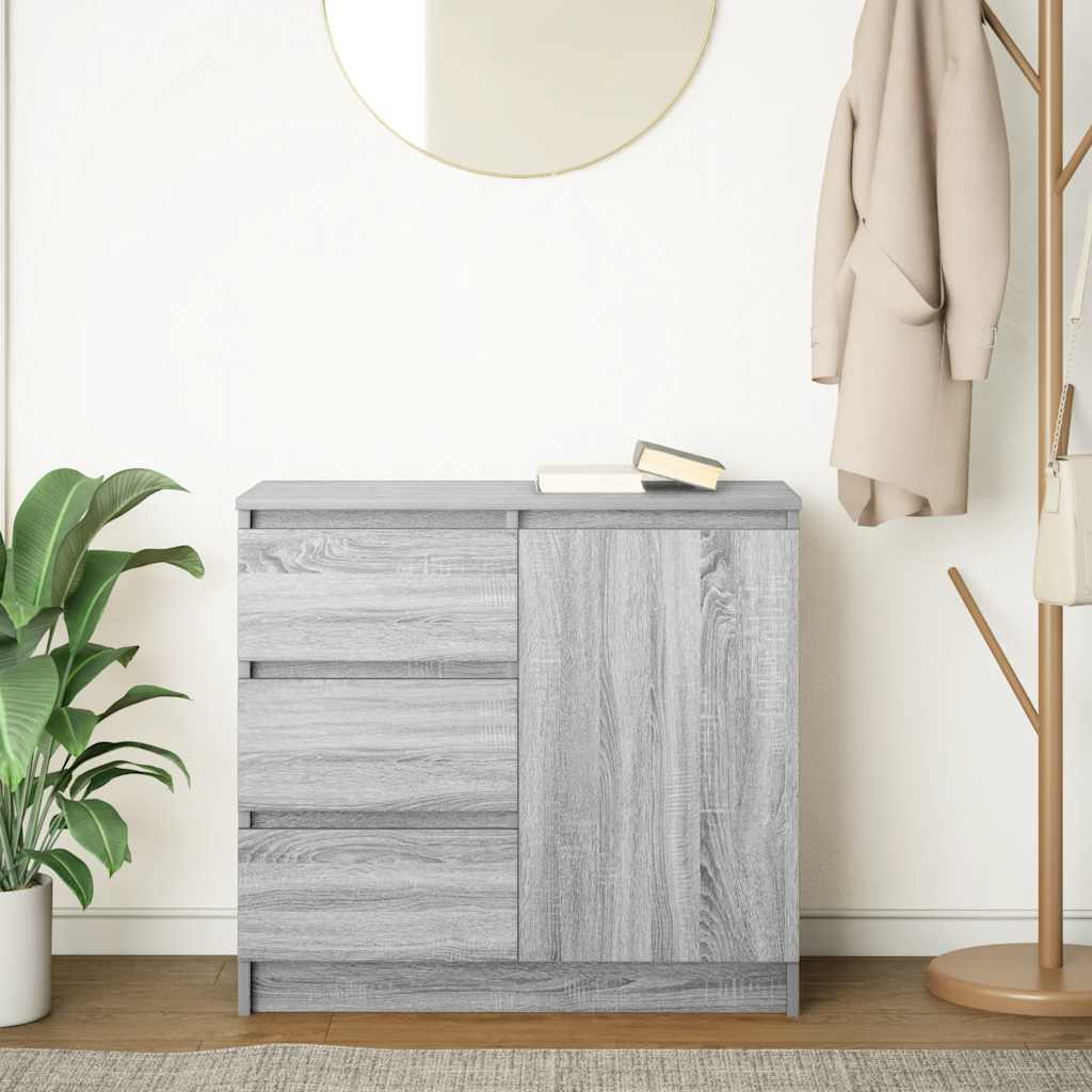 Thumbnail - vidaXL Sideboard mit Schublade Grau Sonoma 71x35x65 cm Holzwerkstoff