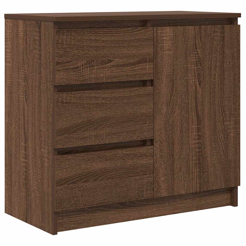 vidaXL Příborník se zásuvkou Hnědý dub 71x35x65 cm kompozitní dřevo