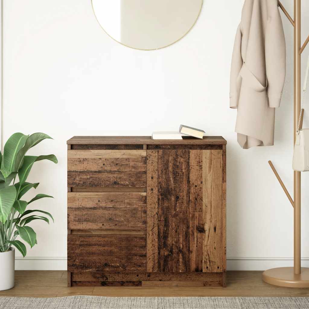 Thumbnail - vidaXL Sideboard mit Schublade Altholz-Optik 71x35x65 cm Holzwerkstoff