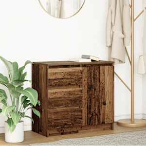 Komoda s predalom starinski les 71x35x65 cm inženirski les