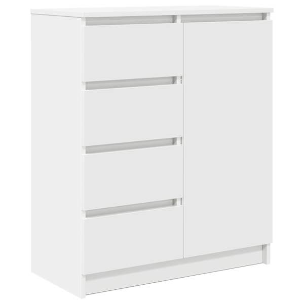 vidaXL puhvetkapp sahtlitega, valge, 71x35x84 cm, tehispuit