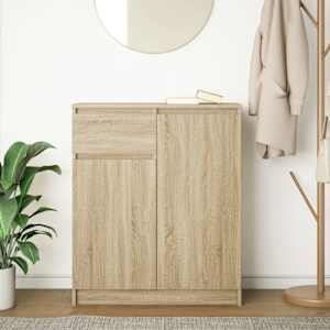 Příborník se zásuvkou Sonoma Dub 71x35x84 cm kompozitní dřevo - obrázek 3