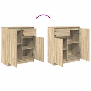 Příborník se zásuvkou Sonoma Dub 71x35x84 cm kompozitní dřevo - obrázek 9