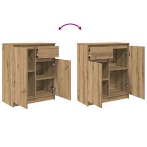 Příborník se zásuvkou Artisan Dub 71x35x84 cm kompozitní dřevo - obrázek 9
