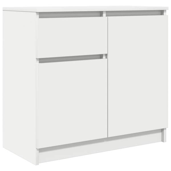 vidaXL puhvetkapp sahtliga, valge, 71x35x65 cm, tehispuit