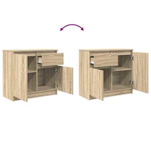 Příborník se zásuvkou Sonoma Dub 71x35x65 cm kompozitní dřevo - obrázek 9