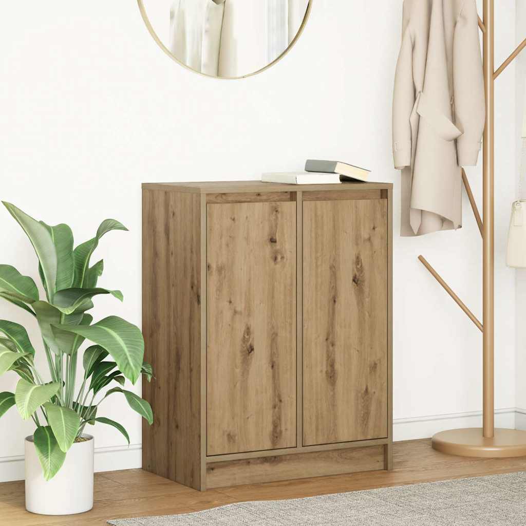 vidaXL Sideboard Artisan-Eiche 57x34x76 cm Holzwerkstoff