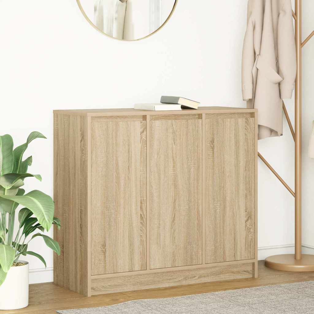 vidaXL Sideboard Sonoma-Eiche 85x34x76 cm Holzwerkstoff