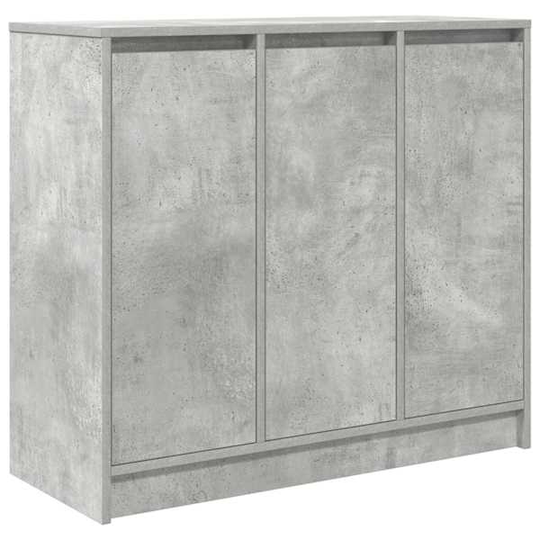 vidaXL puhvetkapp, betoonhall, 85x34x76 cm, tehispuit