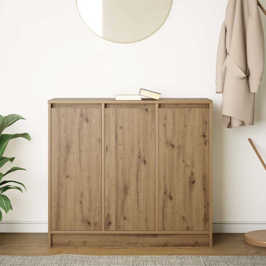 vidaXL Dressoir ambachtelijk spaanplaat hout ambachtelijk 85x34x76 cm bruin, foto 2
