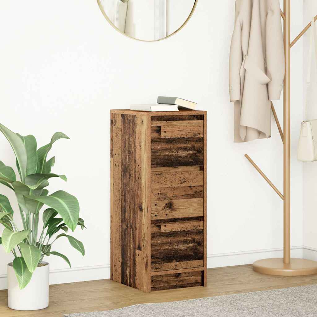 vidaXL Sideboard Altholz-Optik 29,5x34x76 cm Holzwerkstoff