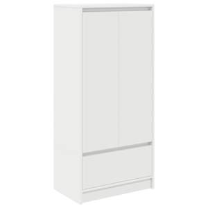 Skříňka se zásuvkou bílá 55,5x34x119,5 cm kompozitní dřevo - obrázek 2