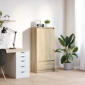 Skříňka se zásuvkou Sonoma Dub 55,5x34x119,5cm kompozitní dřevo - obrázek 1