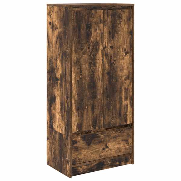 vidaXL kapp sahtliga, suitsutatud tamm 55,5x34x119,5 cm, tehispuit