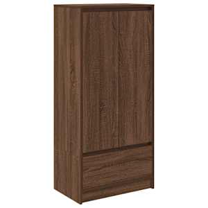 Skříňka se zásuvkou Hnědý dub 55,5x34x119,5 cm kompozitní dřevo - obrázek 2