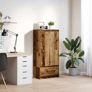 Omarica z predalom starinski les 55,5x34x119,5cm inženirski les