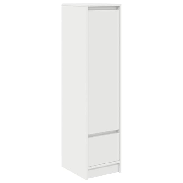 vidaXL k&otilde;rge kapp, valge, 29,5x34x119,5 cm tehispuit