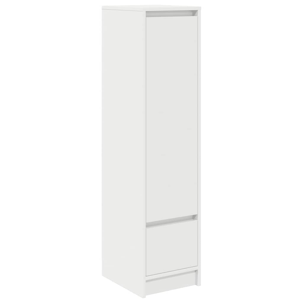 vidaXL Highboard White 29,5x34x119,5 cm Upravené drevo