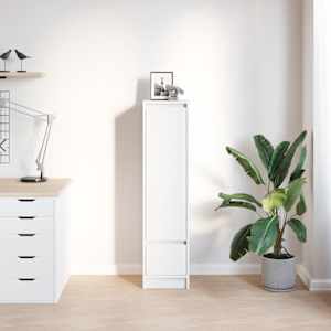Highboard White 29,5x34x119,5 cm Dřevěná konstrukce - obrázek 3