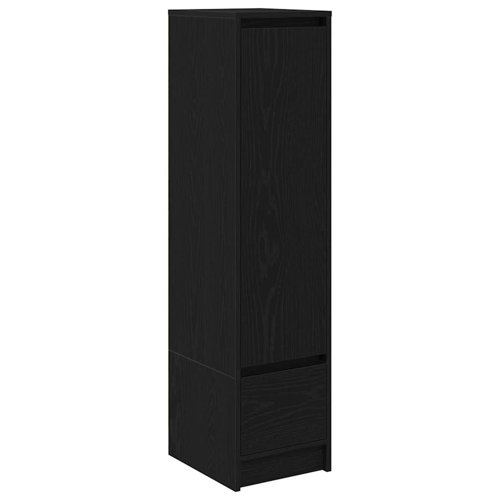 vidaXL Highboard Black Oak 29,5x34x119,5 cm Engineered Wood