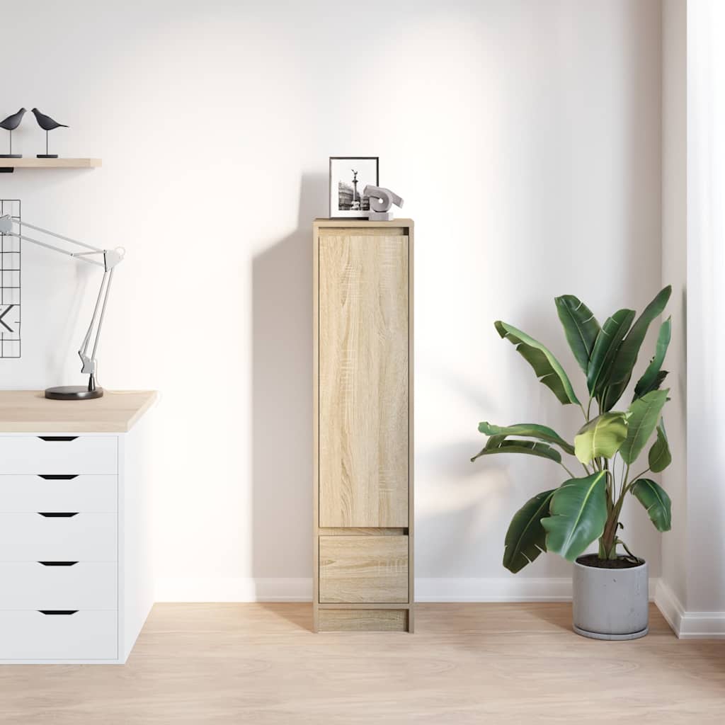 vidaXL Highboard 29,5x34x119,5 cm spaanplaat sonoma eikenkleurig