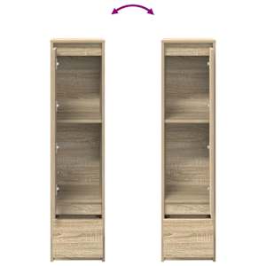 Vysoká deska Sonoma Dub 29,5x34x119,5 cm Dřevěná konstrukce - obrázek 9