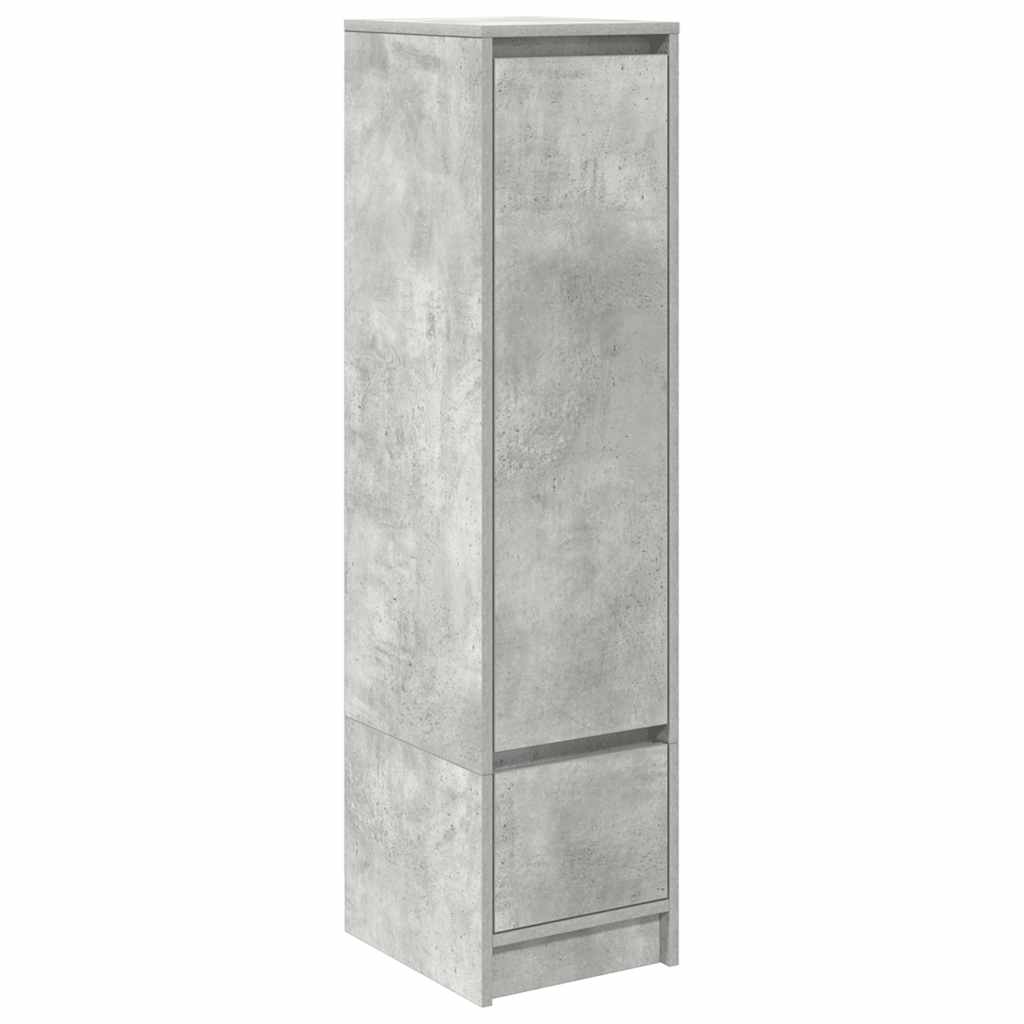 vidaXL Highboard Concrete Grey 29,5x34x119,5 cm Engineered Wood