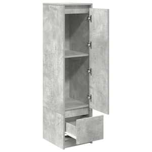 Vysoká deska Betonově šedá 29,5x34x119,5 cm Dřevěná konstrukce - obrázek 5