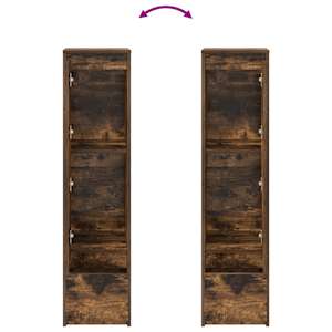 Vysoká deska Kouřový dub 29,5x34x119,5 cm Dřevěná konstrukce - obrázek 9